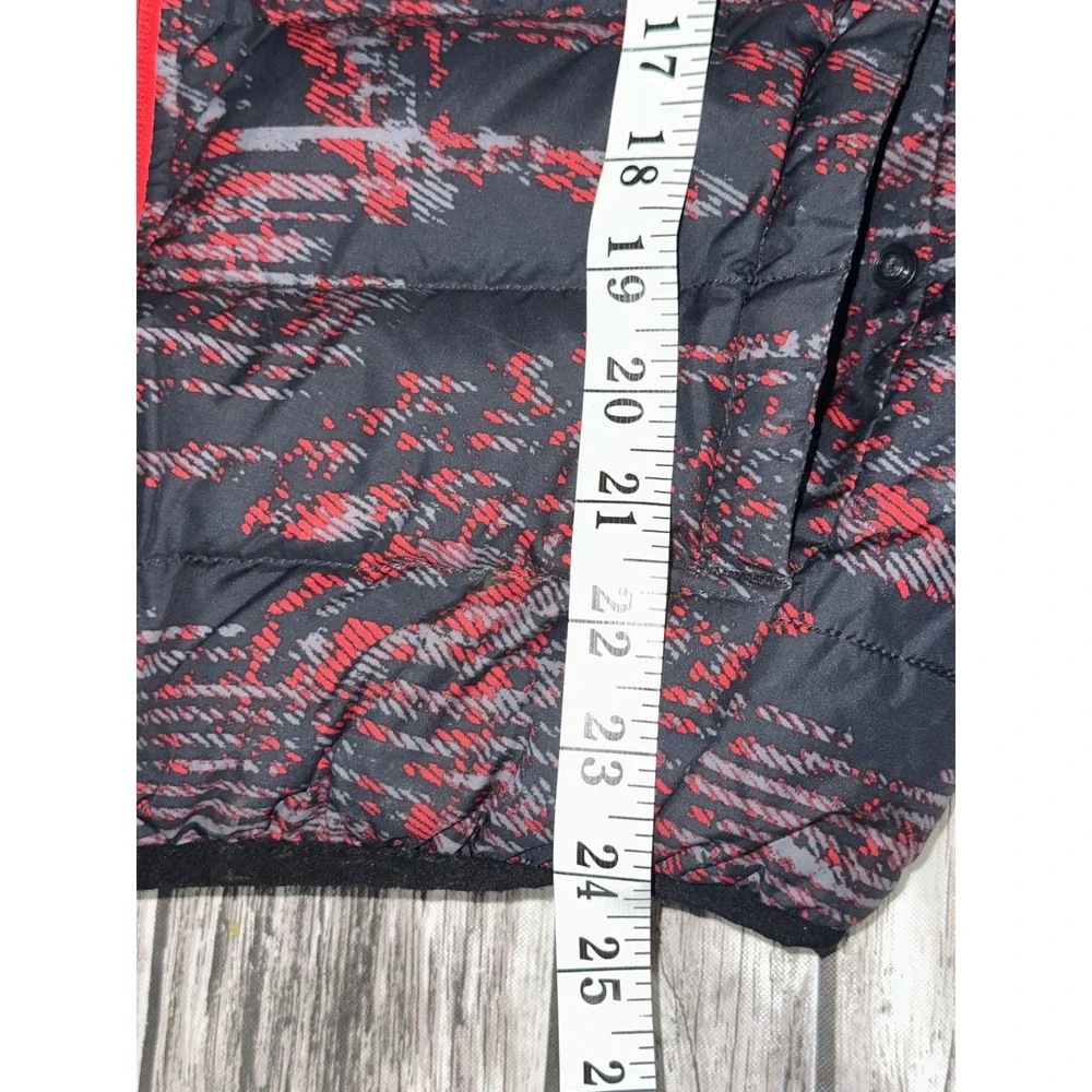 Under Armour ColdGear Boys Puffer Jacket Black Red Digital Print Boys Large Down